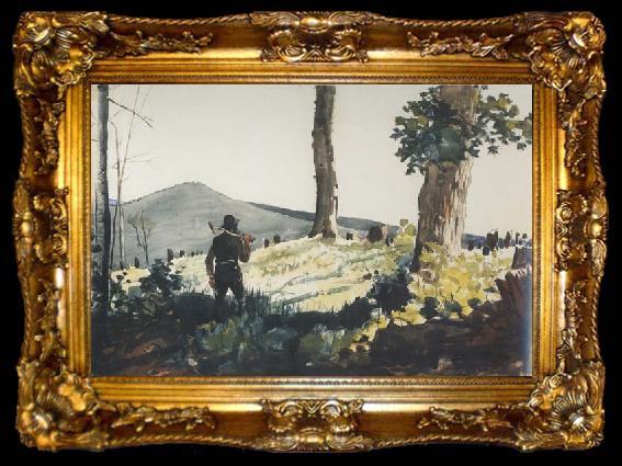 framed  Winslow Homer The Pioneer (mk44), ta009-2